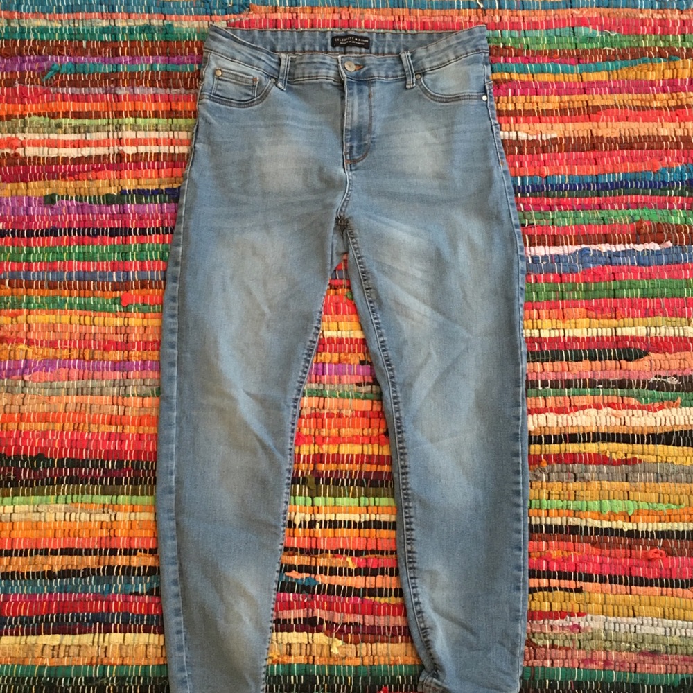 Celebrity Pink Light Wash Skinny Jeans